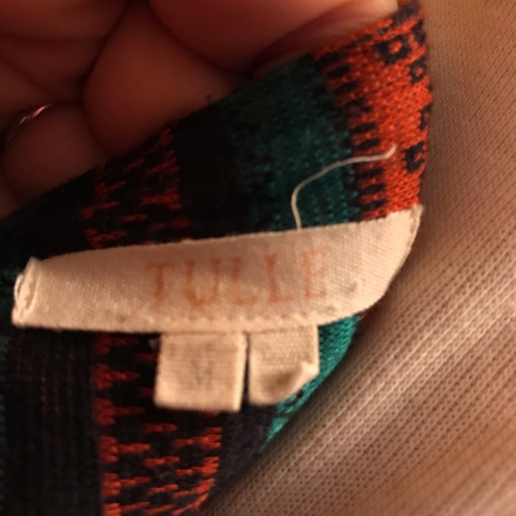 Printed tulle dress perfect for fall & winter. - Picture 4 of 5